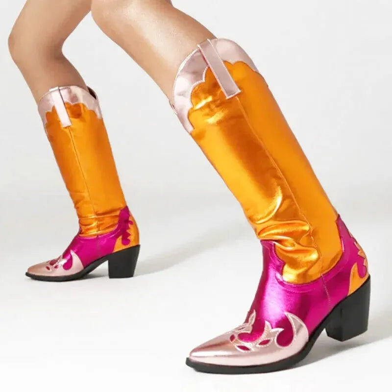 DIANA Cowgirl Boots - Yehaw | Gold - Yehaw