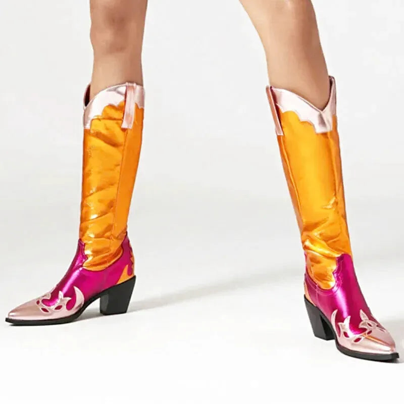 DIANA Cowgirl Boots - Yehaw | Gold - Yehaw