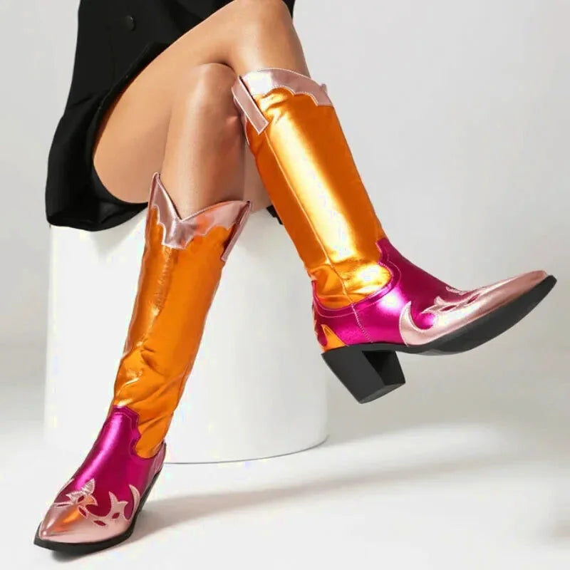 DIANA Cowgirl Boots - Yehaw | Gold - Yehaw