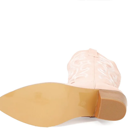 DIXIE Cowgirl Boots - Resistant PU leather | Elegance & Stability - Yehaw