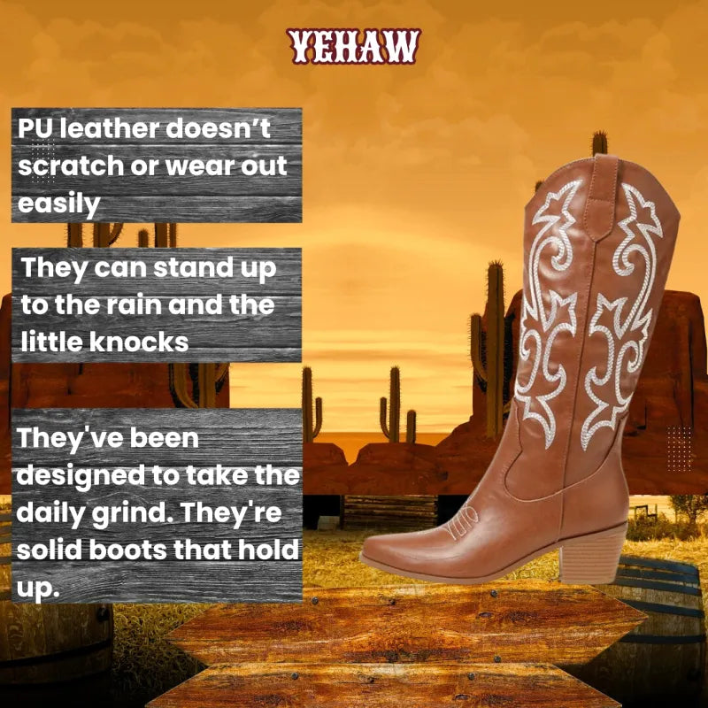 DIXIE Cowgirl Boots - Yehaw