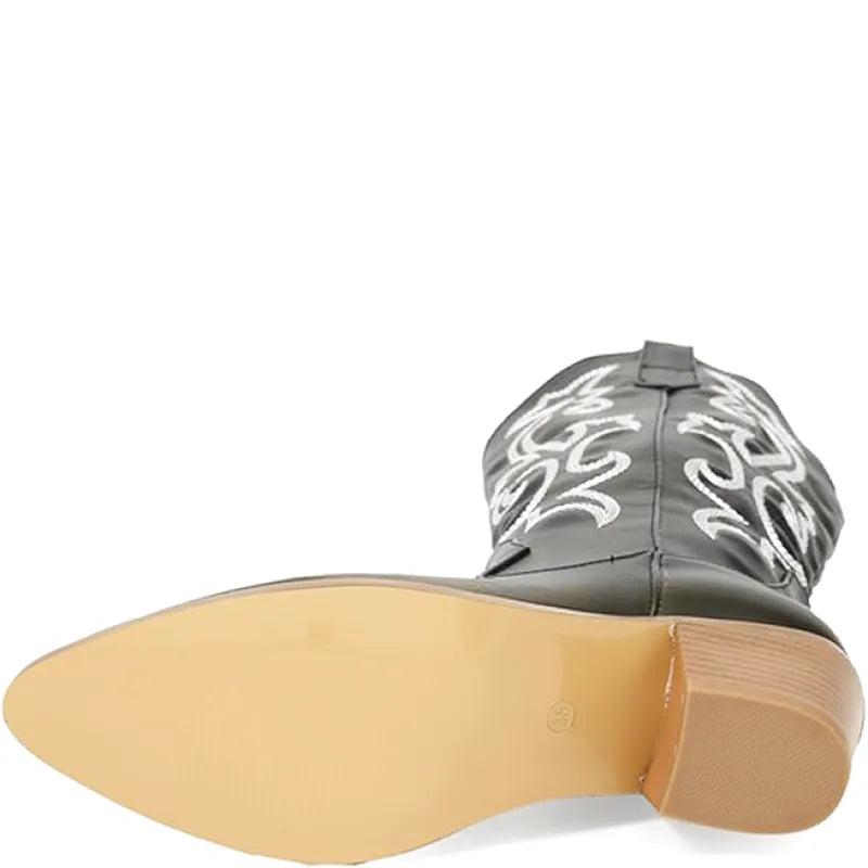 DIXIE Cowgirl Boots - Resistant PU leather | Elegance & Stability - Yehaw