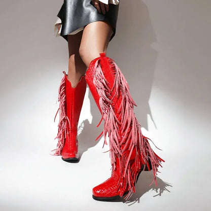 DORA Cowgirl Boots - Yehaw | Red - Yehaw