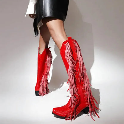DORA Cowgirl Boots - Yehaw | Red - Yehaw