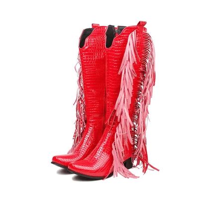 DORA Cowgirl Boots - Yehaw | Red - Yehaw
