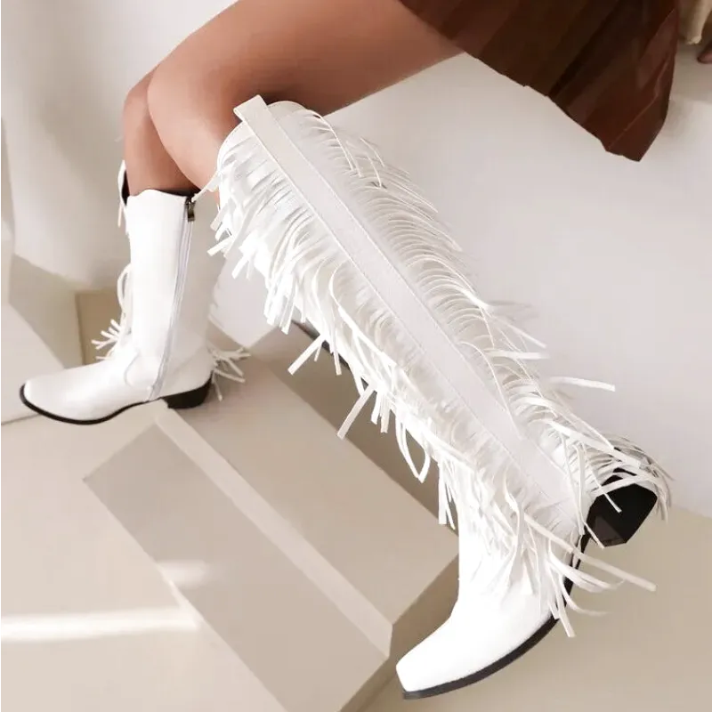 DORA Cowgirl Boots - Yehaw | White - Yehaw