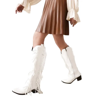 DORA Cowgirl Boots - Yehaw | White - Yehaw