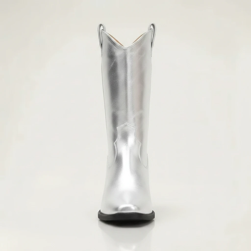 HAZEL Cowgirl Boots - Yehaw | Silver