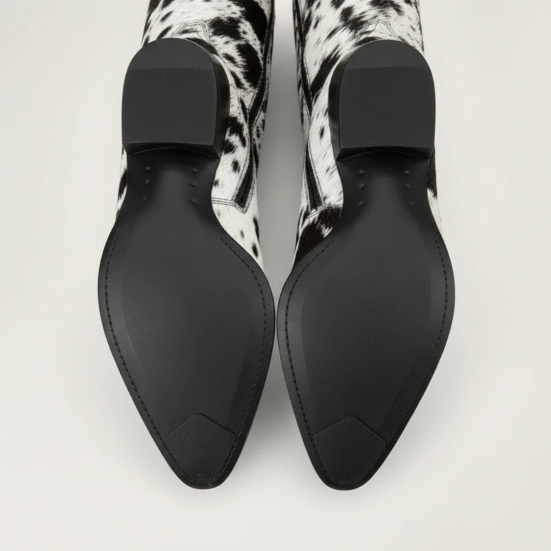 MILK Cowgirl Boots - Yehaw | Black & White - Yehaw