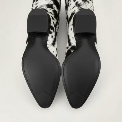 MILK Cowgirl Boots - Yehaw | Black & White - Yehaw