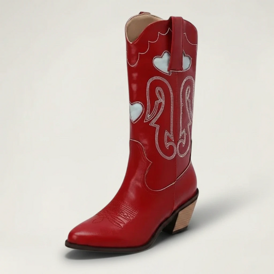 ETTA Cowgirl Boots - Yehaw | Red - Yehaw