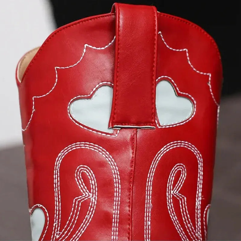ETTA Cowgirl Boots - Yehaw | Red - Yehaw