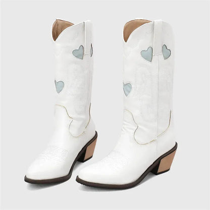 ETTA Cowgirl Boots - Yehaw | White - Yehaw
