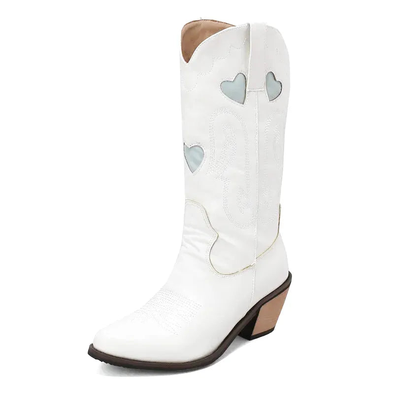 ETTA Cowgirl Boots - Yehaw | White - Yehaw