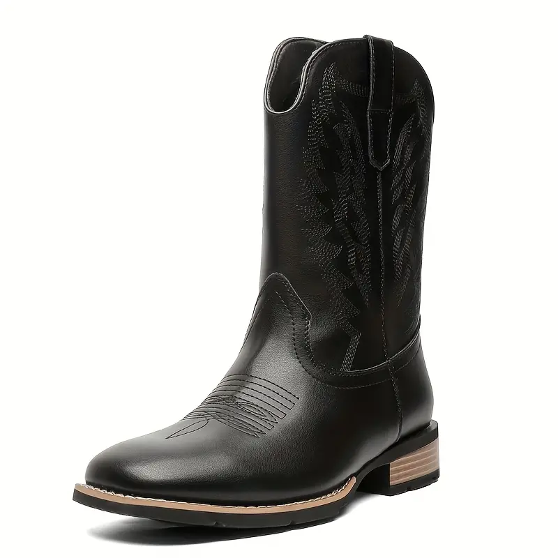 BOB Mens Cowboy Boots - PU Leather | Bold Design & Fit - Yehaw