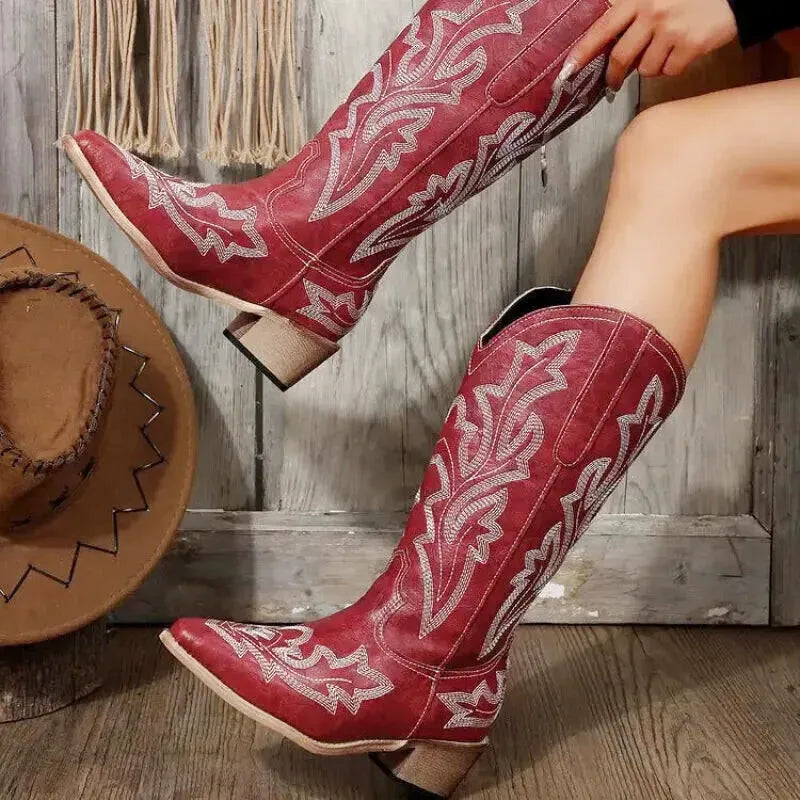 FANNY Cowgirl Boots - Yehaw | Red - Yehaw