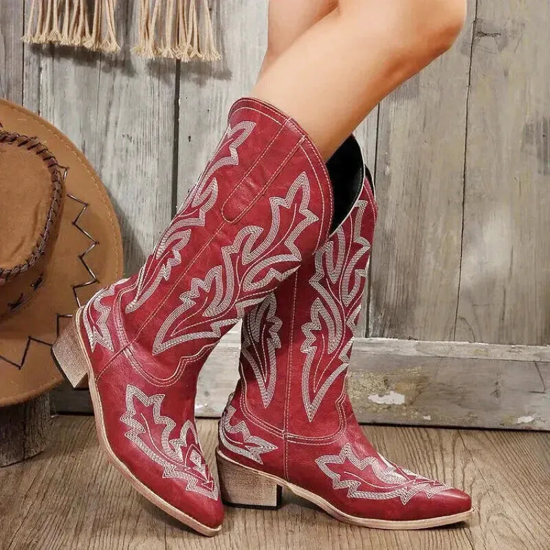 FANNY Cowgirl Boots - Yehaw | Red - Yehaw