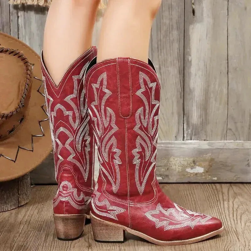 FANNY Cowgirl Boots - Yehaw | Red - Yehaw