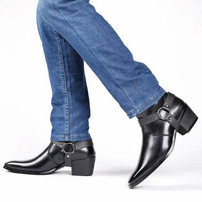 GEORGE Mens Cowboy Boots - Yehaw | Black - Yehaw