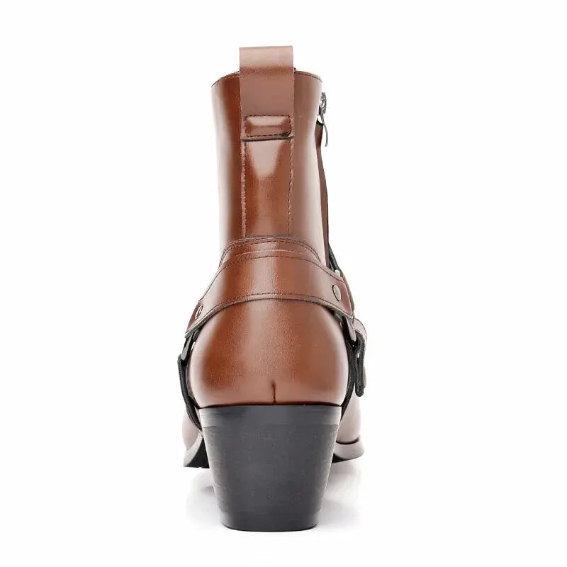 GEORGE Mens Cowboy Boots - Yehaw | Brown - Yehaw