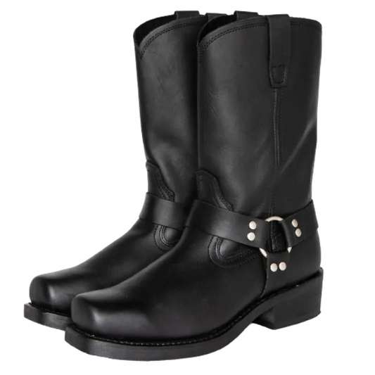 GHOST Mens Cowboy Boots - PU Leather | Reliable & Clean Look - Yehaw