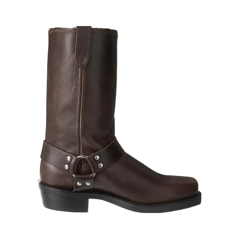 GHOST Mens Cowboy Boots - PU Leather | Reliable & Clean Look - Yehaw
