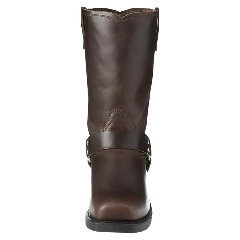 GHOST Mens Cowboy Boots - PU Leather | Reliable & Clean Look - Yehaw