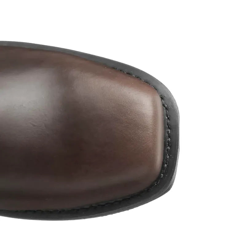 GHOST Mens Cowboy Boots - PU Leather | Reliable & Clean Look - Yehaw