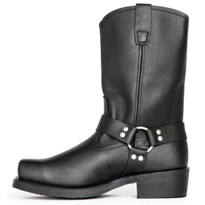 GHOST Mens Cowboy Boots - PU Leather | Reliable & Clean Look - Yehaw