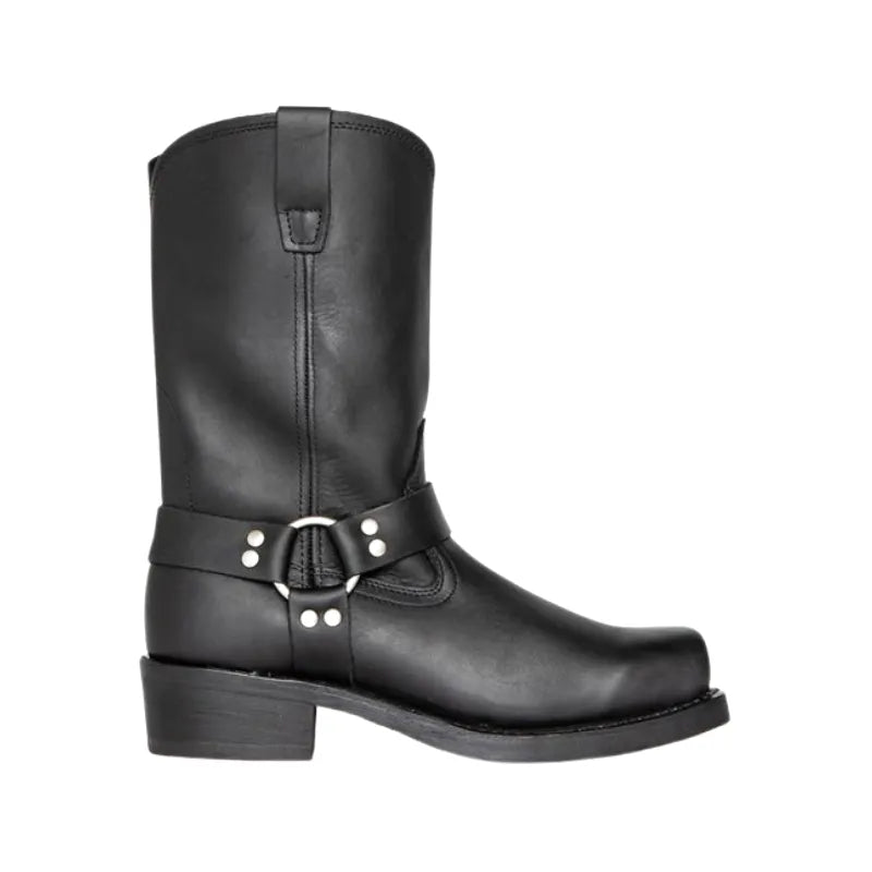 GHOST Mens Cowboy Boots - PU Leather | Reliable & Clean Look - Yehaw
