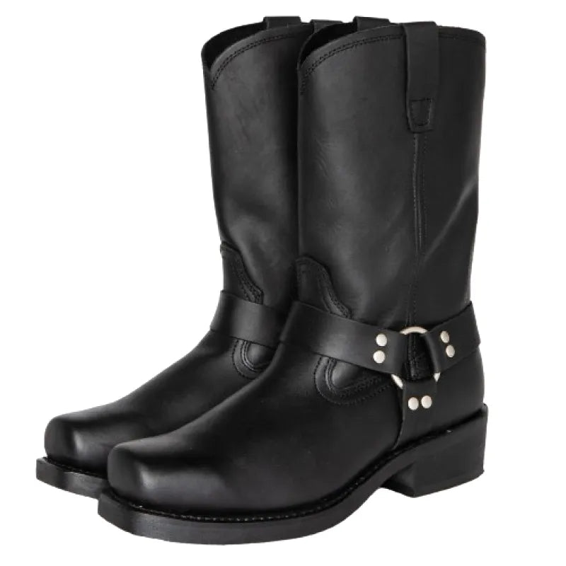 GHOST Mens Cowboy Boots - PU Leather | Reliable & Clean Look - Yehaw