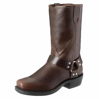 GHOST Mens Cowboy Boots - Yehaw | Dark Brown - Yehaw