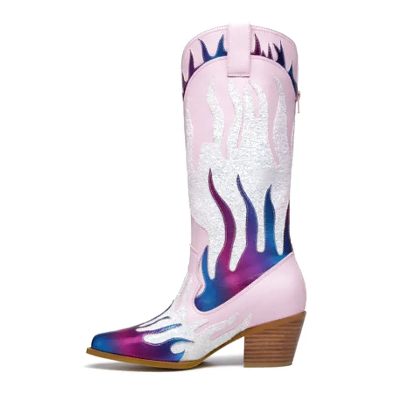 GOLDIE Cowgirl Boots - Yehaw | Pink - Yehaw