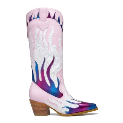 GOLDIE Cowgirl Boots - Yehaw | Pink - Yehaw