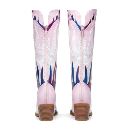 GOLDIE Cowgirl Boots - Yehaw | Pink - Yehaw