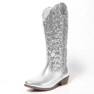 GRACE Cowgirl Boots - Yehaw | Silver - Yehaw