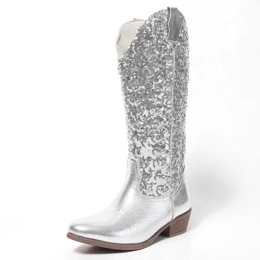 GRACE Cowgirl Boots - Yehaw | Silver - Yehaw