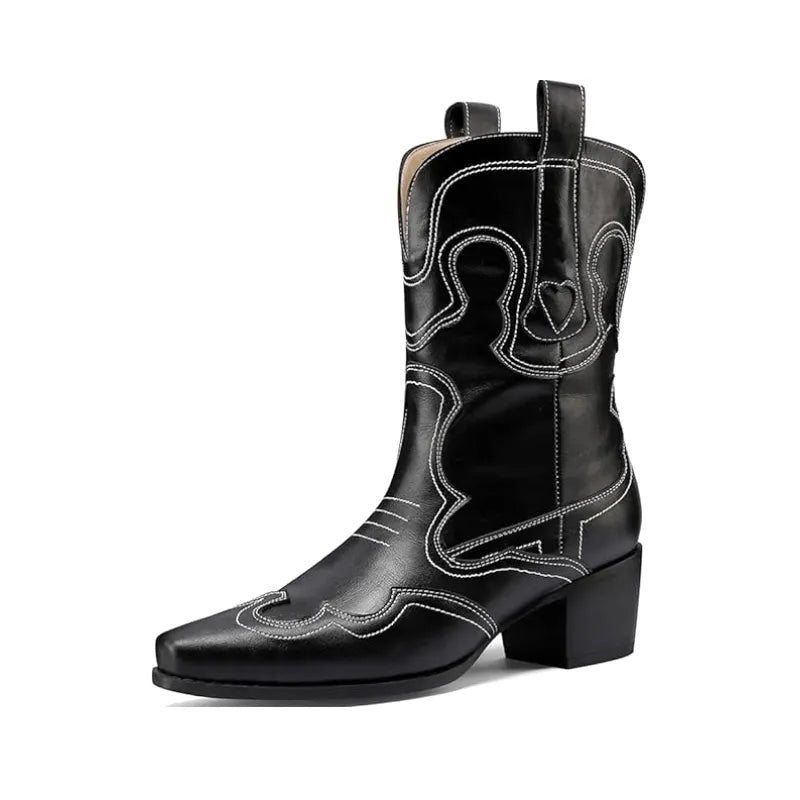 GRACIE Cowgirl Boots - Resistant PU leather | Elegance & Stability - Yehaw