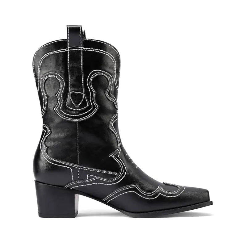 GRACIE Cowgirl Boots - Resistant PU leather | Elegance & Stability - Yehaw