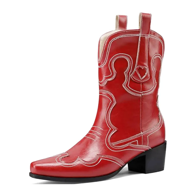 GRACIE Cowgirl Boots - Resistant PU leather | Elegance & Stability - Yehaw