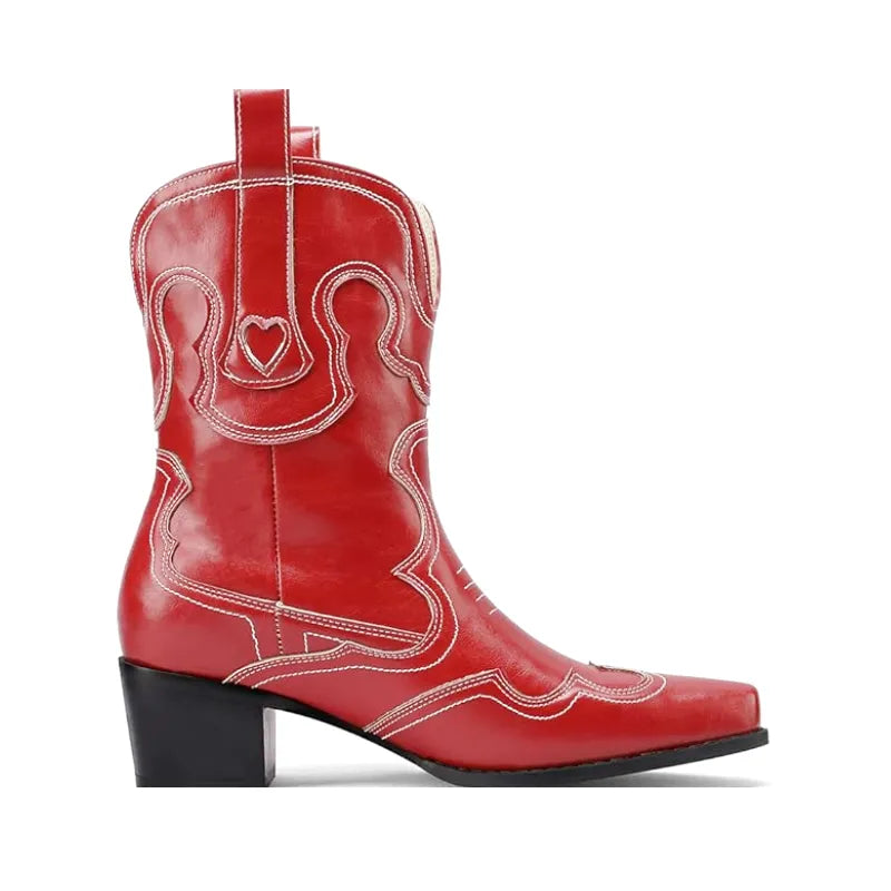 GRACIE Cowgirl Boots - Resistant PU leather | Elegance & Stability - Yehaw