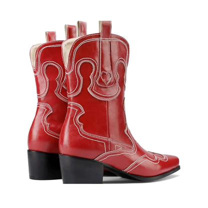 GRACIE Cowgirl Boots - Resistant PU leather | Elegance & Stability - Yehaw