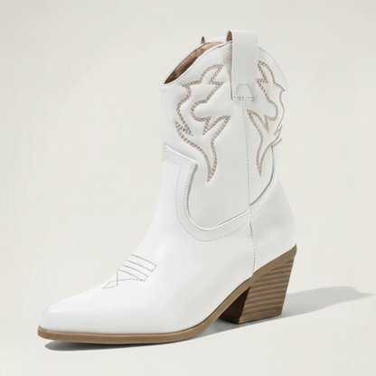 HATTIE Cowgirl Boots - Yehaw | White - Yehaw