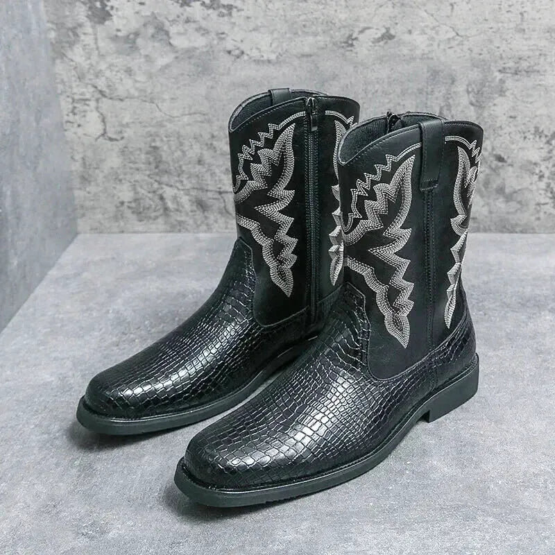 HECTOR Mens Cowboy Boots - Yehaw | Black - Yehaw
