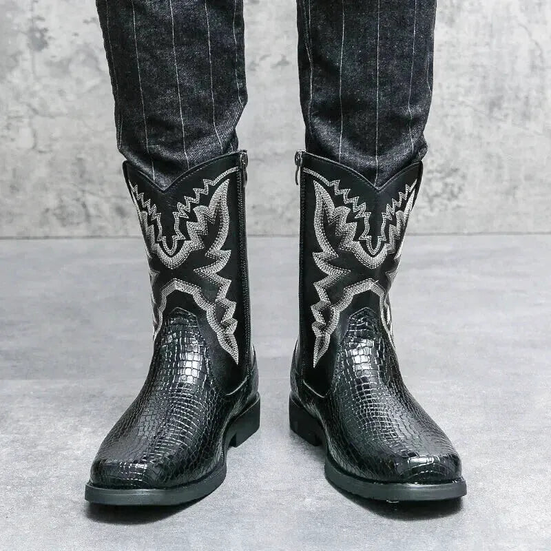 HECTOR Mens Cowboy Boots - Yehaw | Black - Yehaw