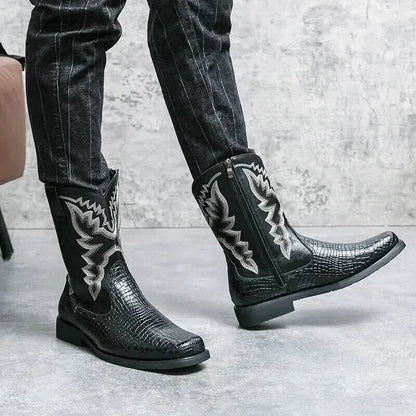 HECTOR Mens Cowboy Boots - Yehaw | Black - Yehaw