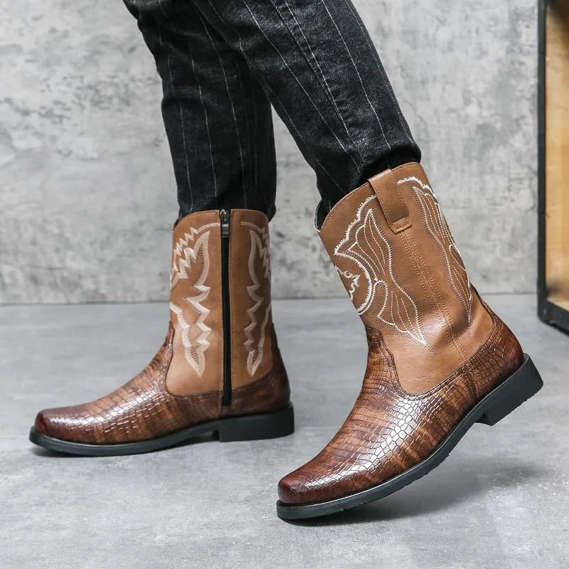HECTOR Mens Cowboy Boots - Rugged Look | Long-Lasting Build - Yehaw