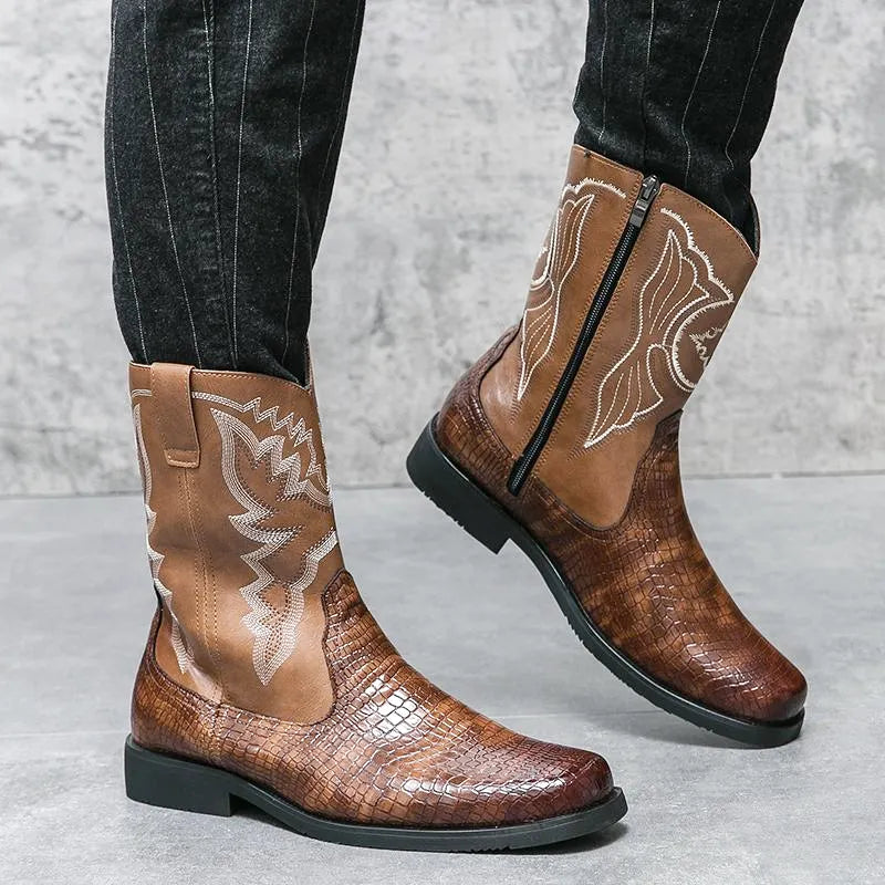 HECTOR Mens Cowboy Boots - Rugged Look | Long-Lasting Build - Yehaw