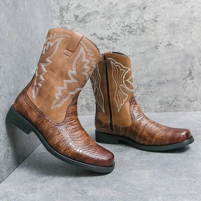HECTOR Mens Cowboy Boots - Yehaw | Brown - Yehaw