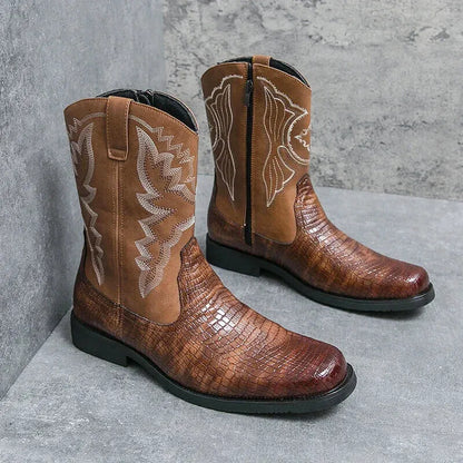 HECTOR Mens Cowboy Boots - Yehaw | Brown - Yehaw